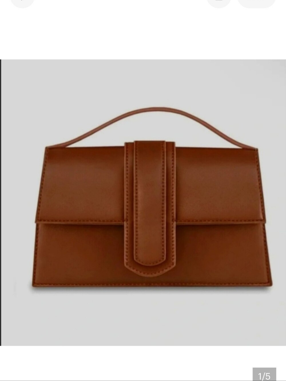 Kayla + Ava Miranda - Caramel Juxe vegan leather bag with removable strap NWT